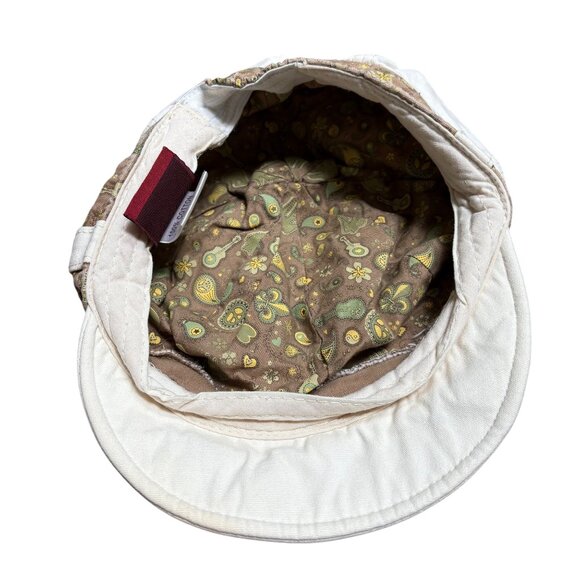 Hard Rock Cafe Embroidered Newscap Hat With Paisley Trim Cotton Womens - Picture 4 of 4